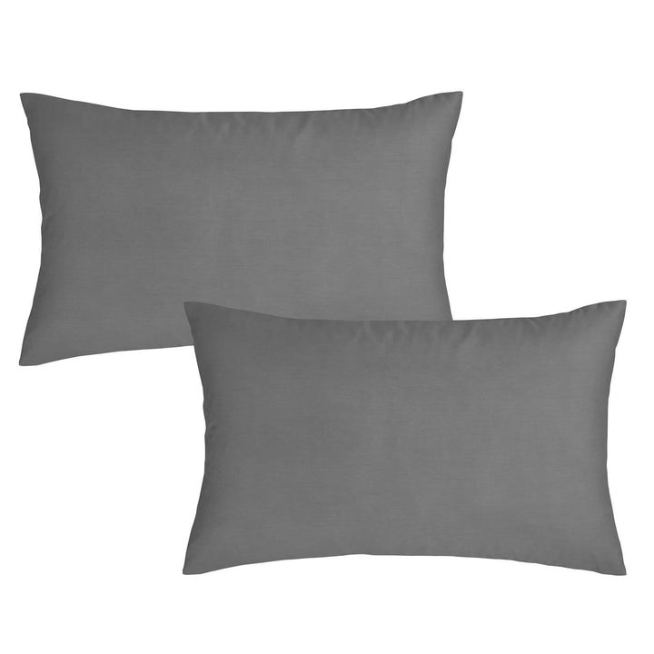 180 Thread Count Egyptian Cotton Pillowcase Pair Charcoal - Ideal