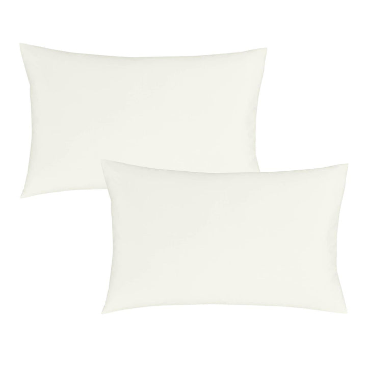 180 Thread Count Egyptian Cotton Pillowcase Pair Cream - Ideal