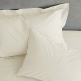 Catherine Lansfield Easy Iron Percale 35cm Deep Cream Fitted Sheet - Easy Iron Percale Cream