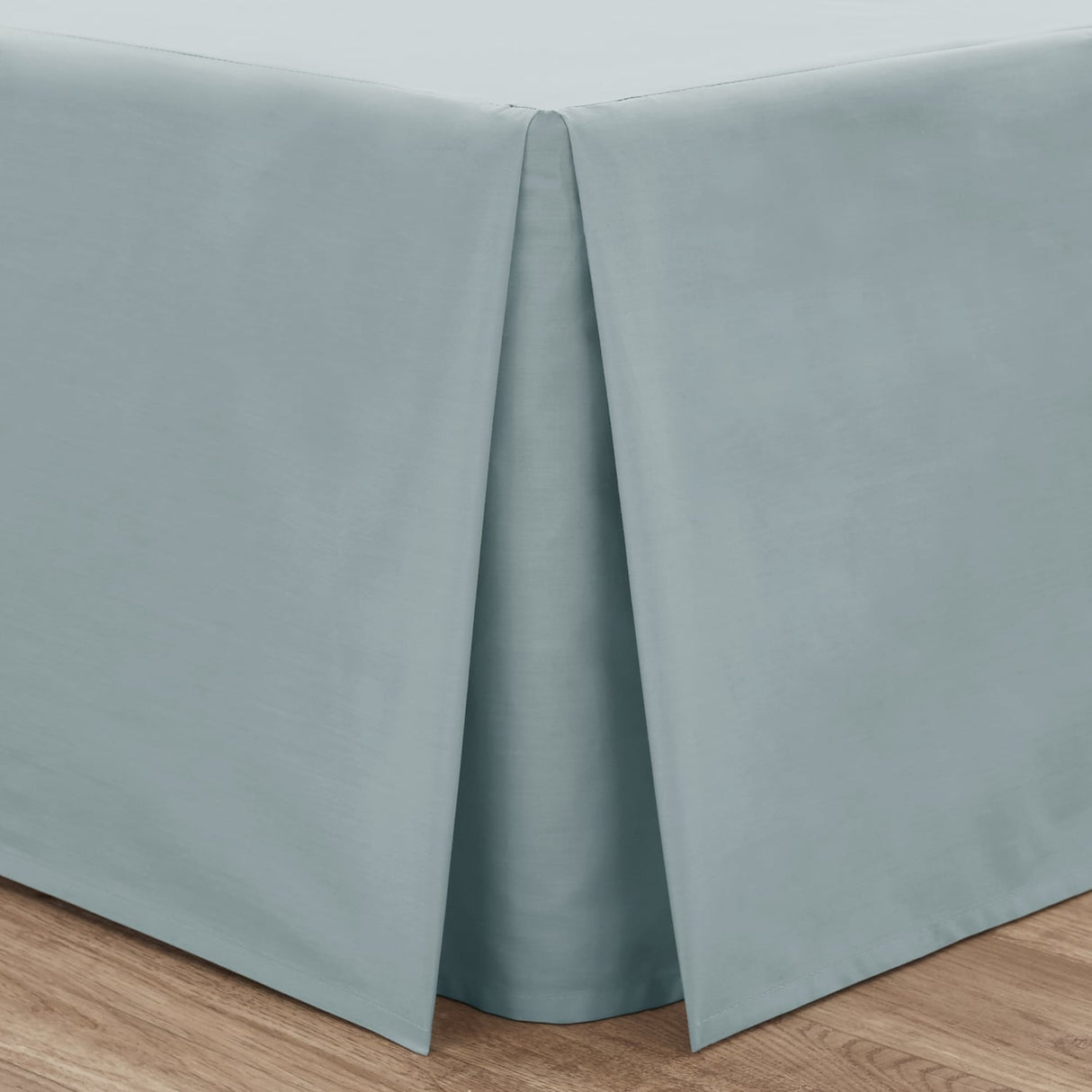 Catherine Lansfield Easy Iron Percale Valance Sheet - Easy Iron Percale Duckegg Base Valance