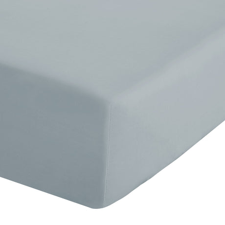 Catherine Lansfield Easy Iron Percale 25cm Deep Duck Egg Fitted Sheet