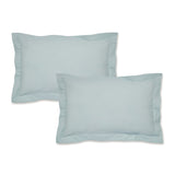 Catherine Lansfield Easy Iron Percale Flat Sheet - Easy Iron Percale Duckegg Oxford