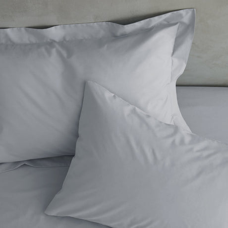 Catherine Lansfield Easy Iron Percale 35cm Deep Grey Fitted Sheet - Easy Iron Percale Grey