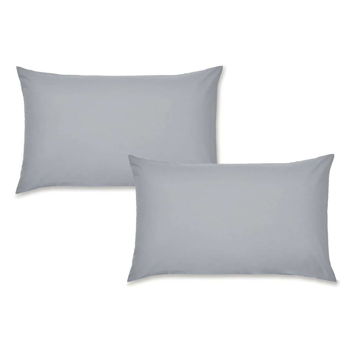 Catherine Lansfield Easy Iron Percale Pillowcases - Easy Iron Percale Grey Pillowcases