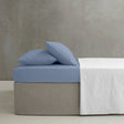 Catherine Lansfield Easy Iron Percale 35cm Deep Blue Fitted Sheet