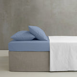 Catherine Lansfield Easy Iron Percale 25cm Deep Lansfield Blue Fitted Sheet