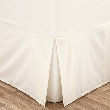 Catherine Lansfield Easy Iron Percale Valance Sheet - Easy Iron Percale Platform Valance Cream