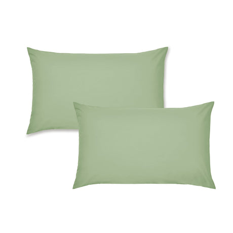 Catherine Lansfield Easy Iron Percale Pillowcases - Easy Iron Percale Sage Pillowcases