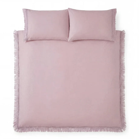 Tia Trellis Duvet Cover Set - Blush