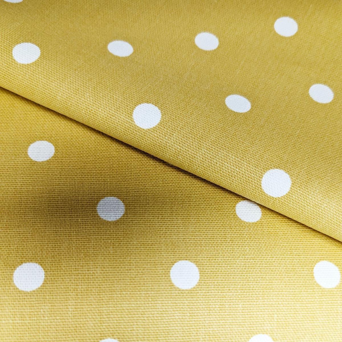 Full Stop Mustard Made To Measure Roman Blind by Style Furnishings