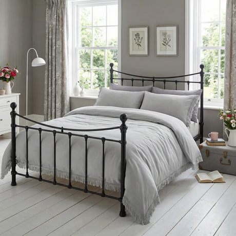 Tia Trellis Duvet Cover Set - Silver image 2