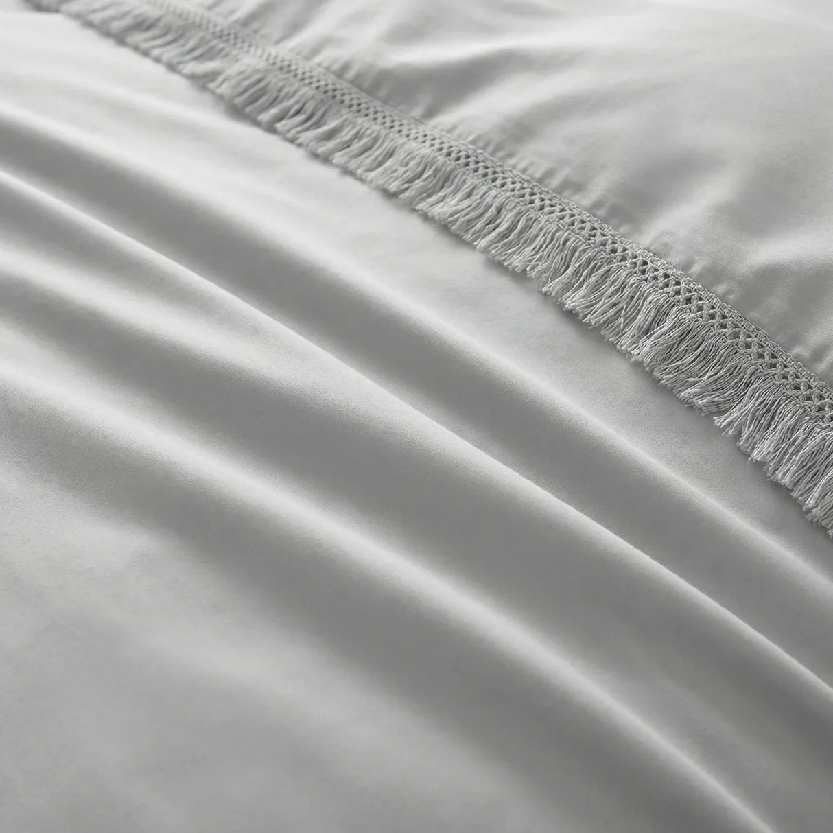 Tia Trellis Duvet Cover Set - Silver image 4