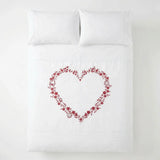 Heart Duvet Cover Set - White image 4