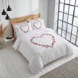 Heart Duvet Cover Set - White