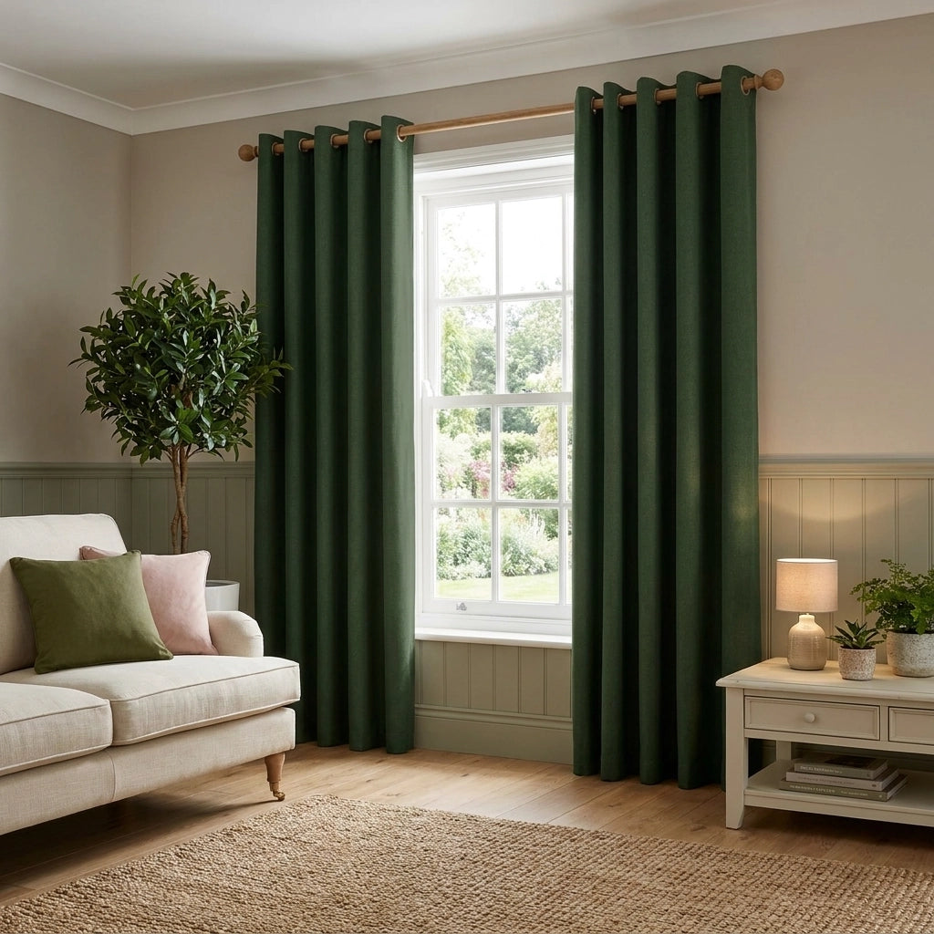 Cannes Lined Blackout Eyelet Curtains 3