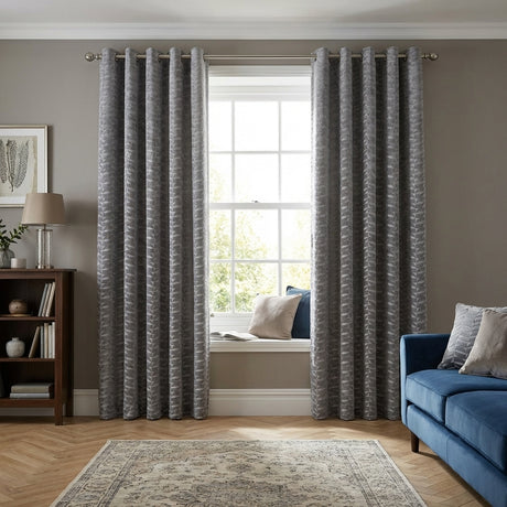Kendal Lined Eyelet Ready Made Curtains 1