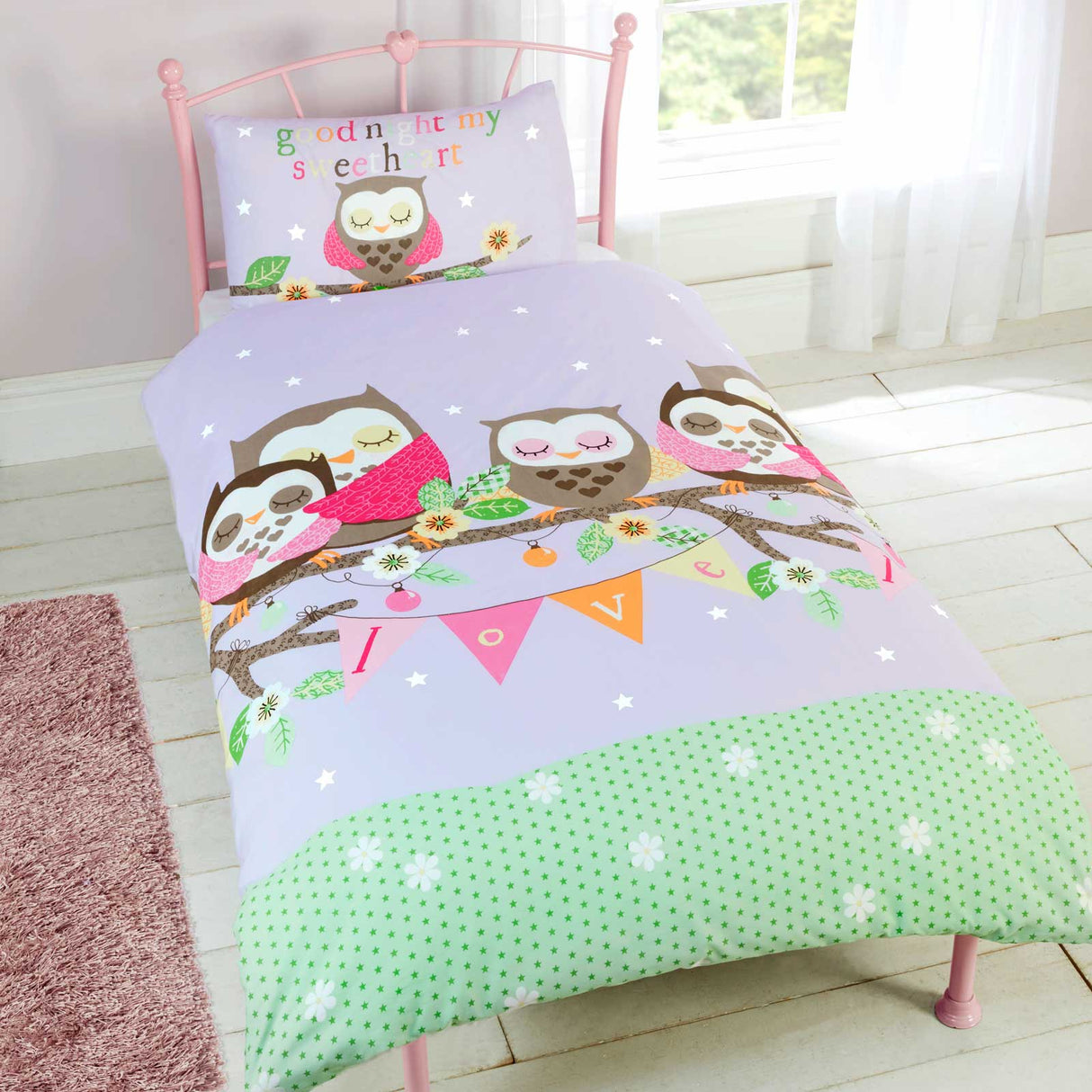 Goodnight Sweetheart Duvet Cover Set by Rapport Home