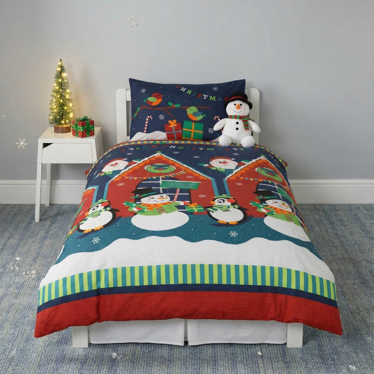 Santa's Grotto Duvet Cover Set by Rapport Home