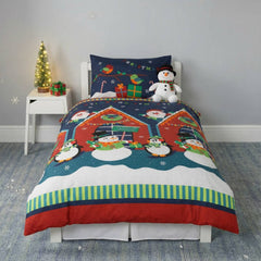 Santa's Grotto Polycotton Duvet Cover Set