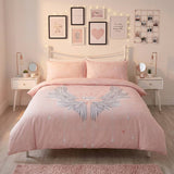 Angel Wings Duvet Cover Set Blush by Rapport Home