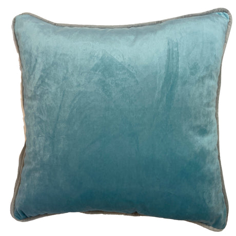 Piped Velvet Cushion Cover Collection 17" x 17" (43cm x 43cm) by Rapport Home