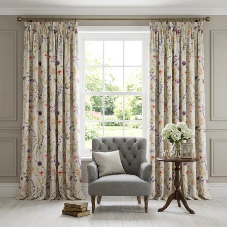 Hampshire Floral Tape Top Curtains 1