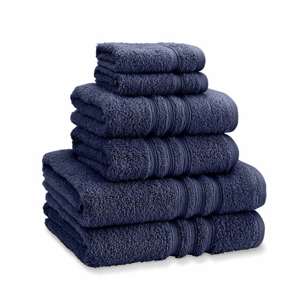 Zero Twist 6 Piece Towel Bale Navy