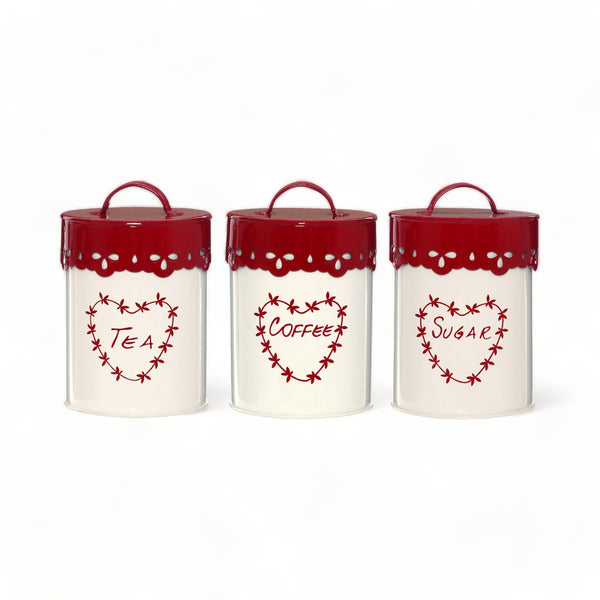 Set of 3 Anglaise Storage Canisters