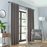 Prado Jacquard Eyelet Curtains by Fusion