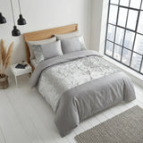 Velvet Duvet Cover Set - Silver