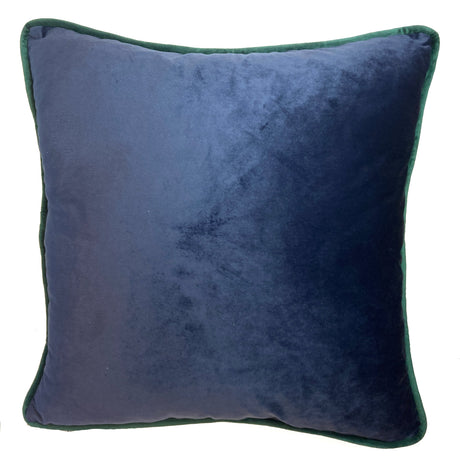 Piped Velvet Cushion Cover Collection 17" x 17" (43cm x 43cm) by Rapport Home