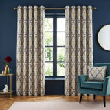 Georgia Blockout Eyelet Curtains - Ochre
