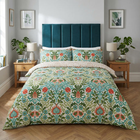 Heritage Flora Duvet Cover Set by Rapport Home