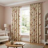 Jeannie Floral Pencil Pleat Tape Top Curtains 1