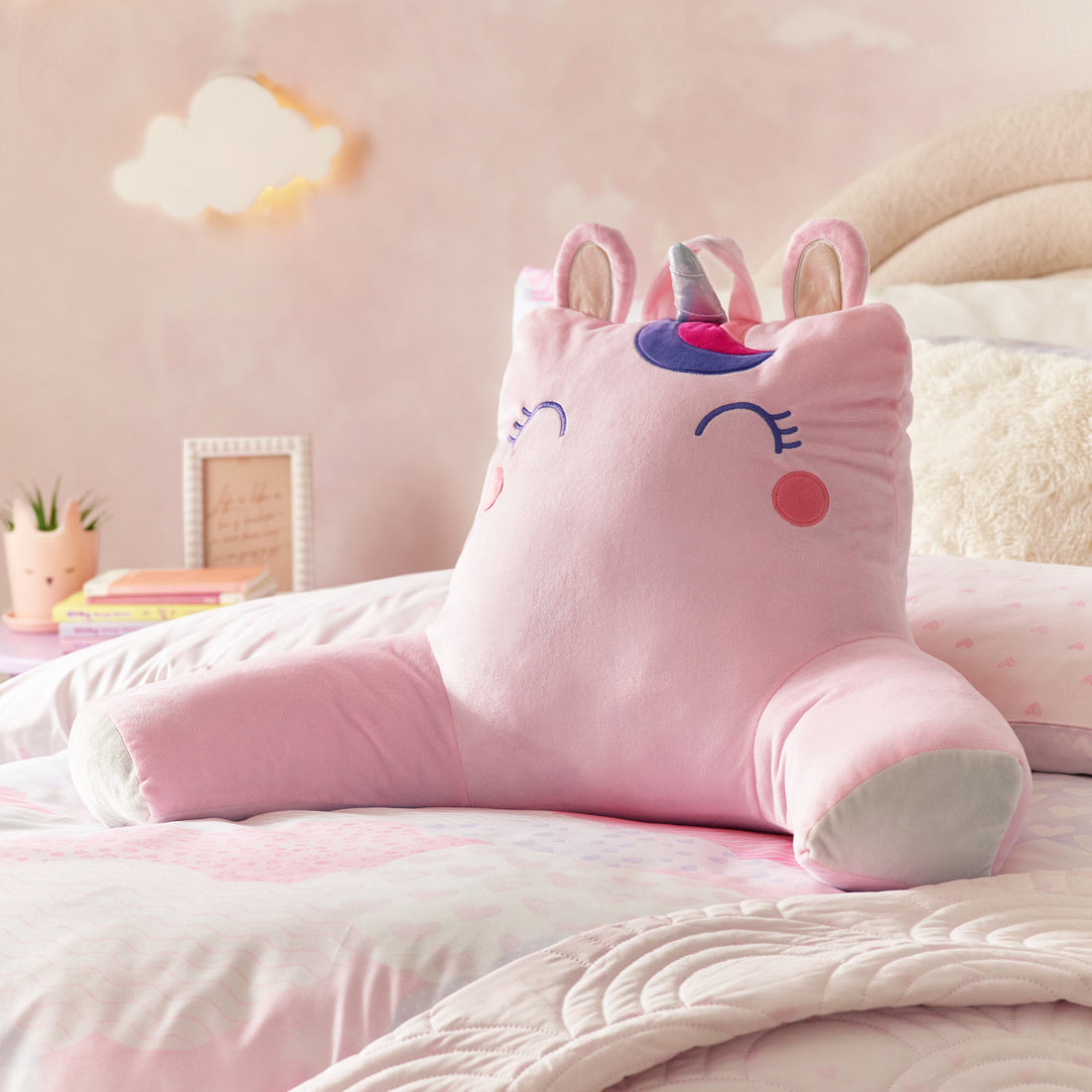 Catherine Lansfield Sparkle Unicorn Cuddle Cushion