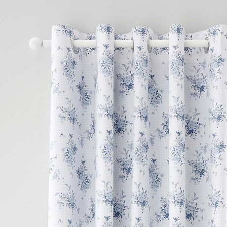 Lucie Floral Eyelet Curtains by Catherine Lansfield