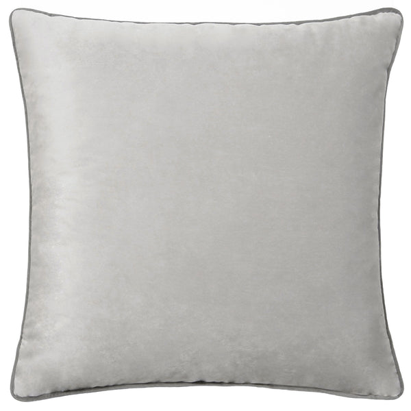 Meridian Velvet Cushion Cover Dove + Charcoal