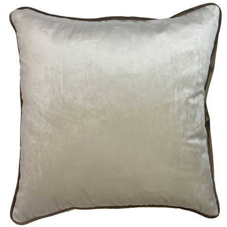 Piped Velvet Cushion Cover Collection 17" x 17" (43cm x 43cm) by Rapport Home