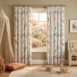 Rainbow Unicorn Kids Tape Top Curtains 1