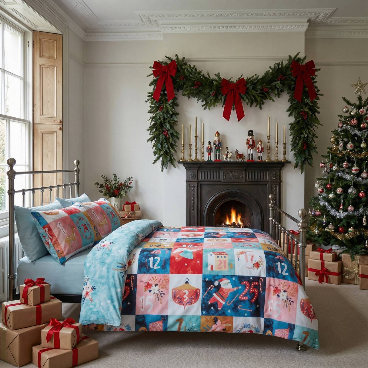 Christmas Advent Calendar Duvet Cover Set by Rapport Home