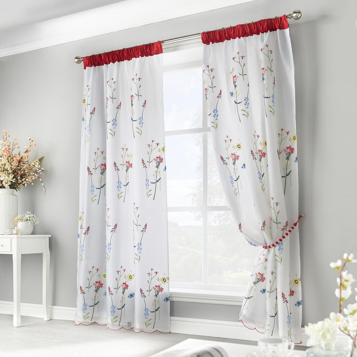 Springfield Tape Top Voile Curtains by Alan Symonds