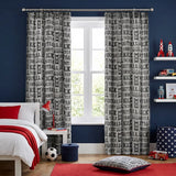 Football Kids Tape Top Ready Made Curtains 1