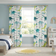Dino Kids Dinosaur Print Tape Top Curtains 1