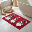 Christmas Gonks Festive Bathroom Bath Mat 1