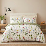 Spring Glade Floral Green Duvet Cover Set 1