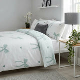 Bows Green Duvet Cover Bedding Set