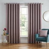 Strata Thermal Dim Out Woven Eyelet Curtains Pair 1