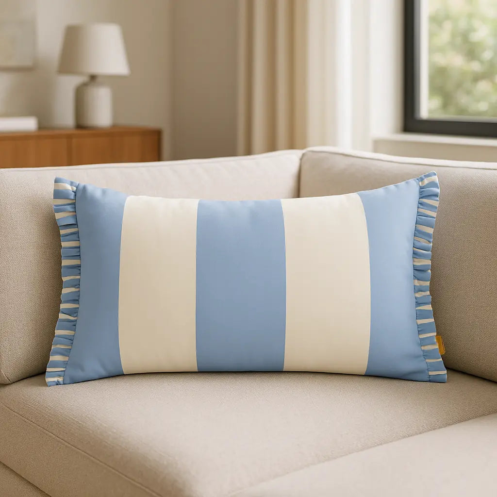 Araya Velvet Blue Cushion Cover 30cm x 50cm