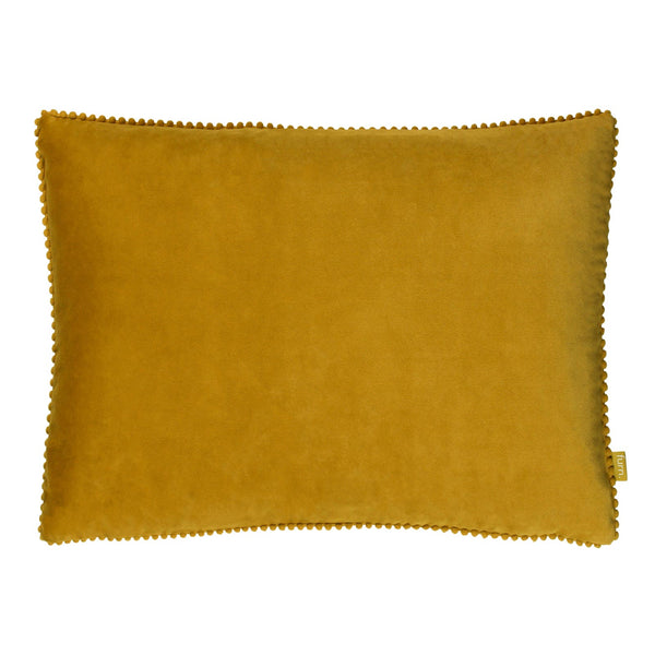 Cosmo Rectangular Velvet Cushion Cover Ochre