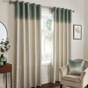 Ombre Strata Dim Out Eyelet Curtains by Fusion